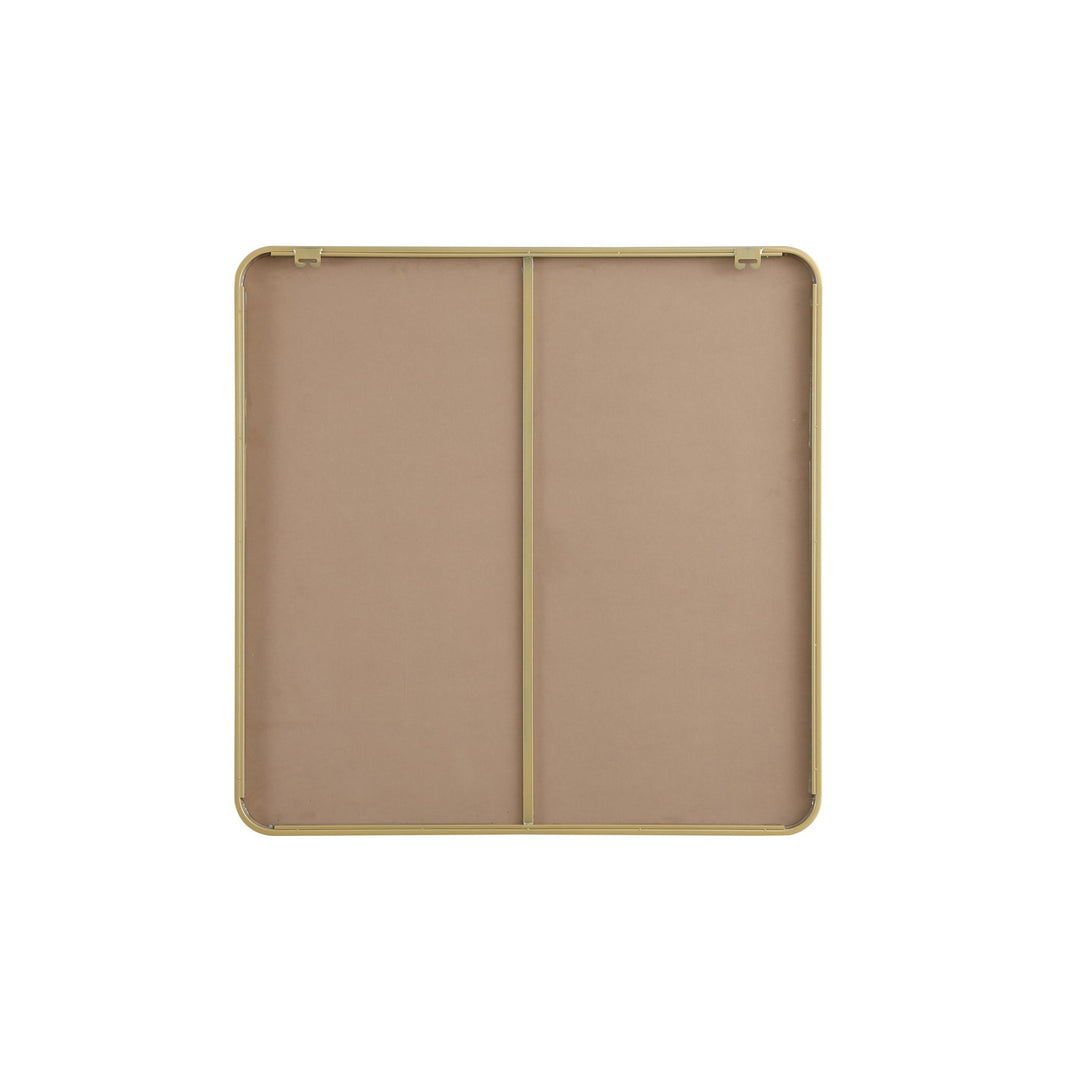 Contour Metal Rectangle Mirror 36X36 In Brass