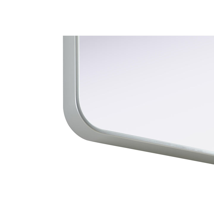 Contour Metal Rectangle Mirror 36X36 In Silver