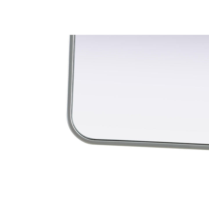 Contour Metal Rectangle Mirror 36X36 In Silver