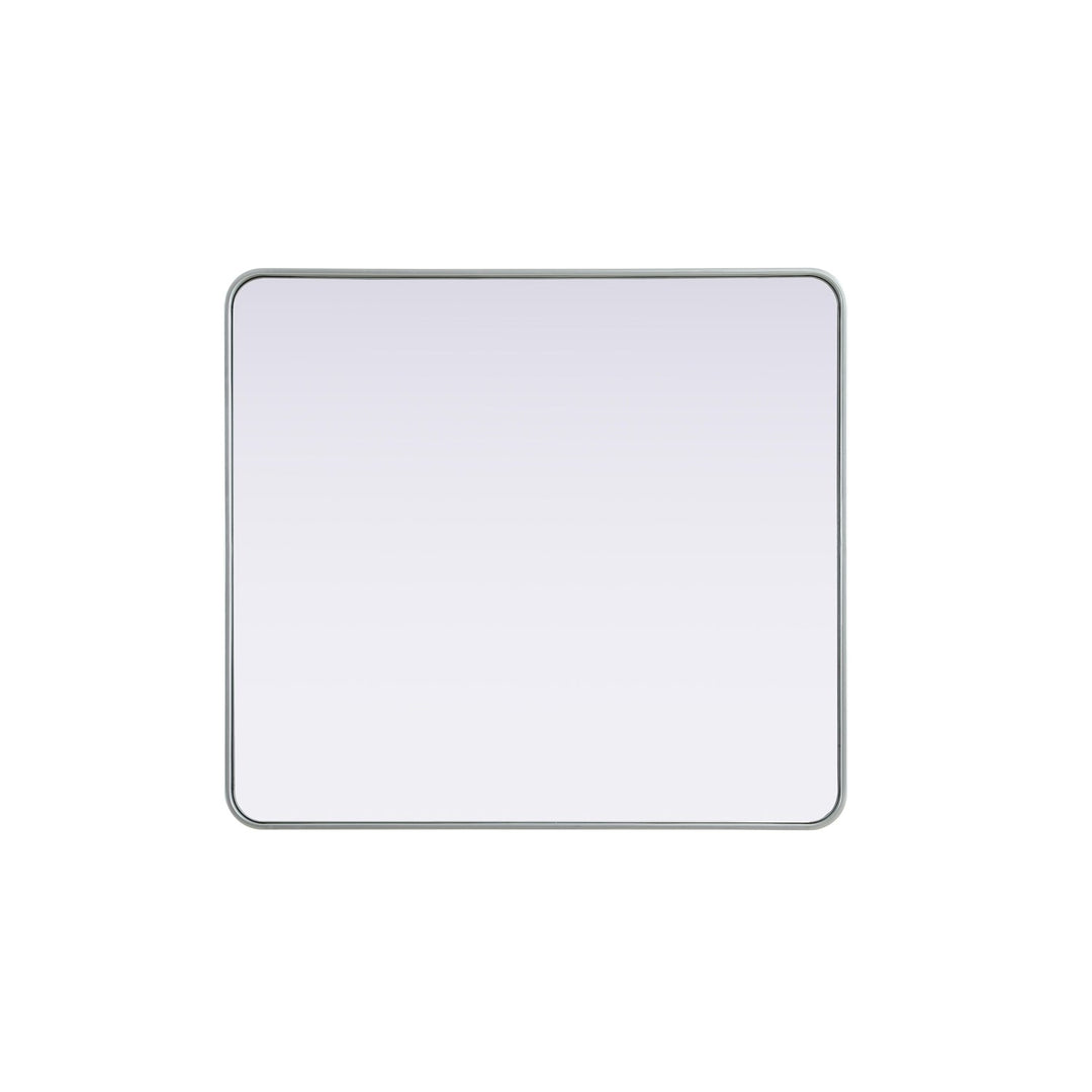 Contour Metal Rectangle Mirror 36X40 In Silver