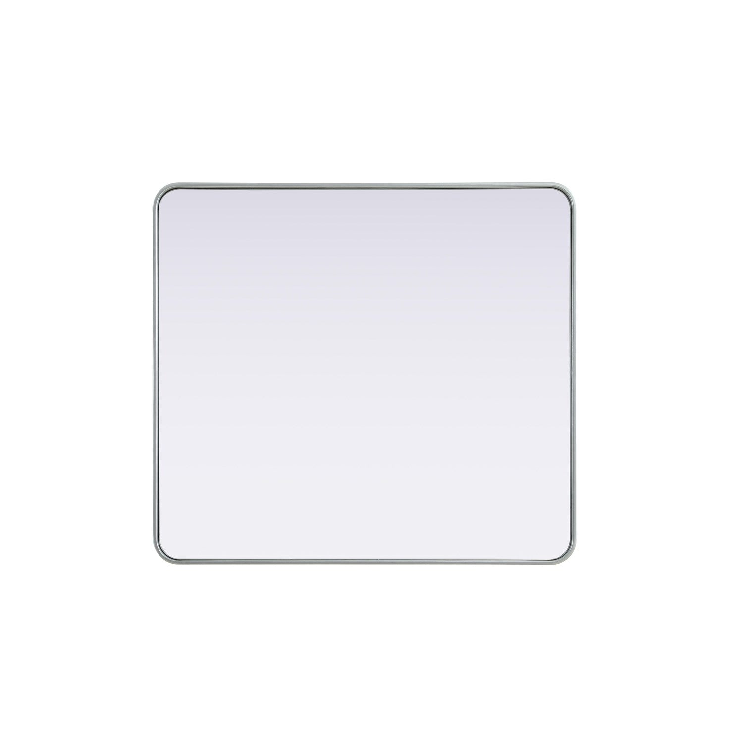 Contour Metal Rectangle Mirror 36X40 In Silver