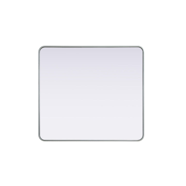 Contour Metal Rectangle Mirror 36X40 In Silver