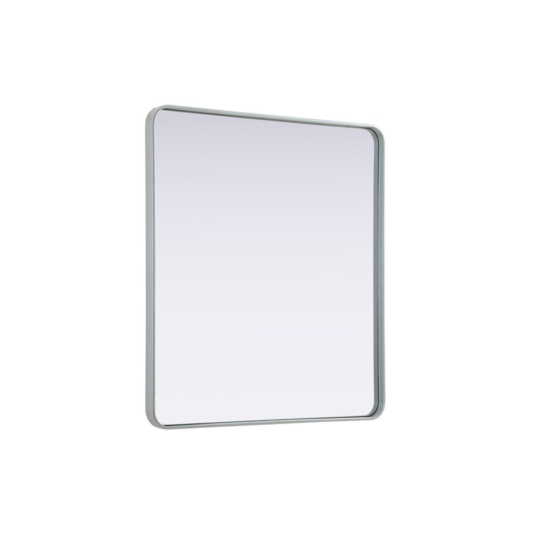 Contour Metal Rectangle Mirror 36X40 In Silver