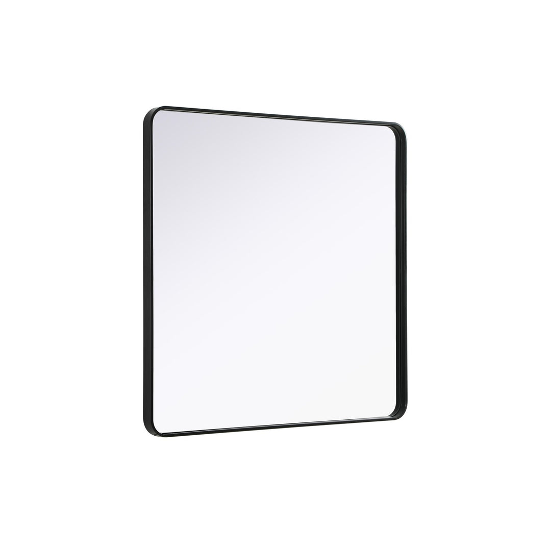 Contour Metal Square Mirror 42X42 In Black