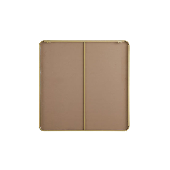 Contour Metal Square Mirror 42X42 In Brass