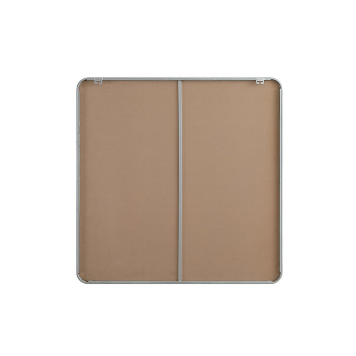 Contour Metal Square Mirror 42X42 In Silver