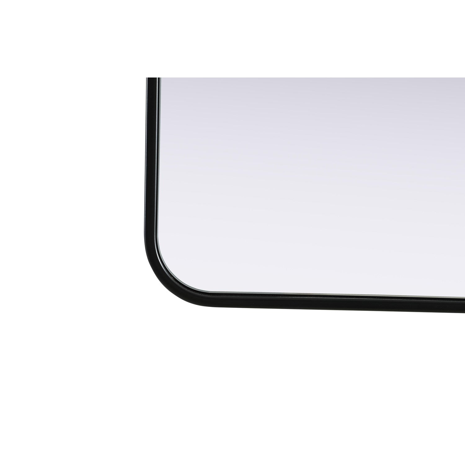 Contour Metal Square Mirror 48X48 In Black