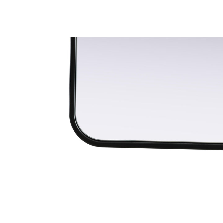Contour Metal Square Mirror 48X48 In Black