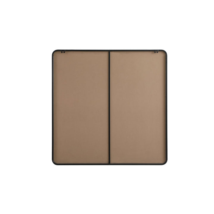 Contour Metal Square Mirror 48X48 In Black