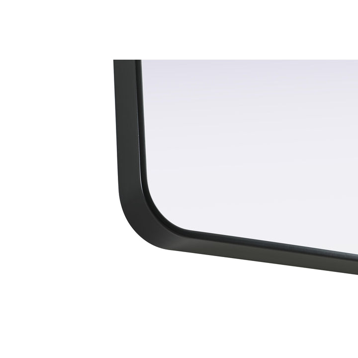 Contour Metal Square Mirror 48X48 In Black