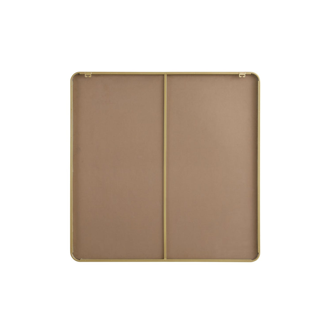 Contour Metal Square Mirror 48X48 In Brass