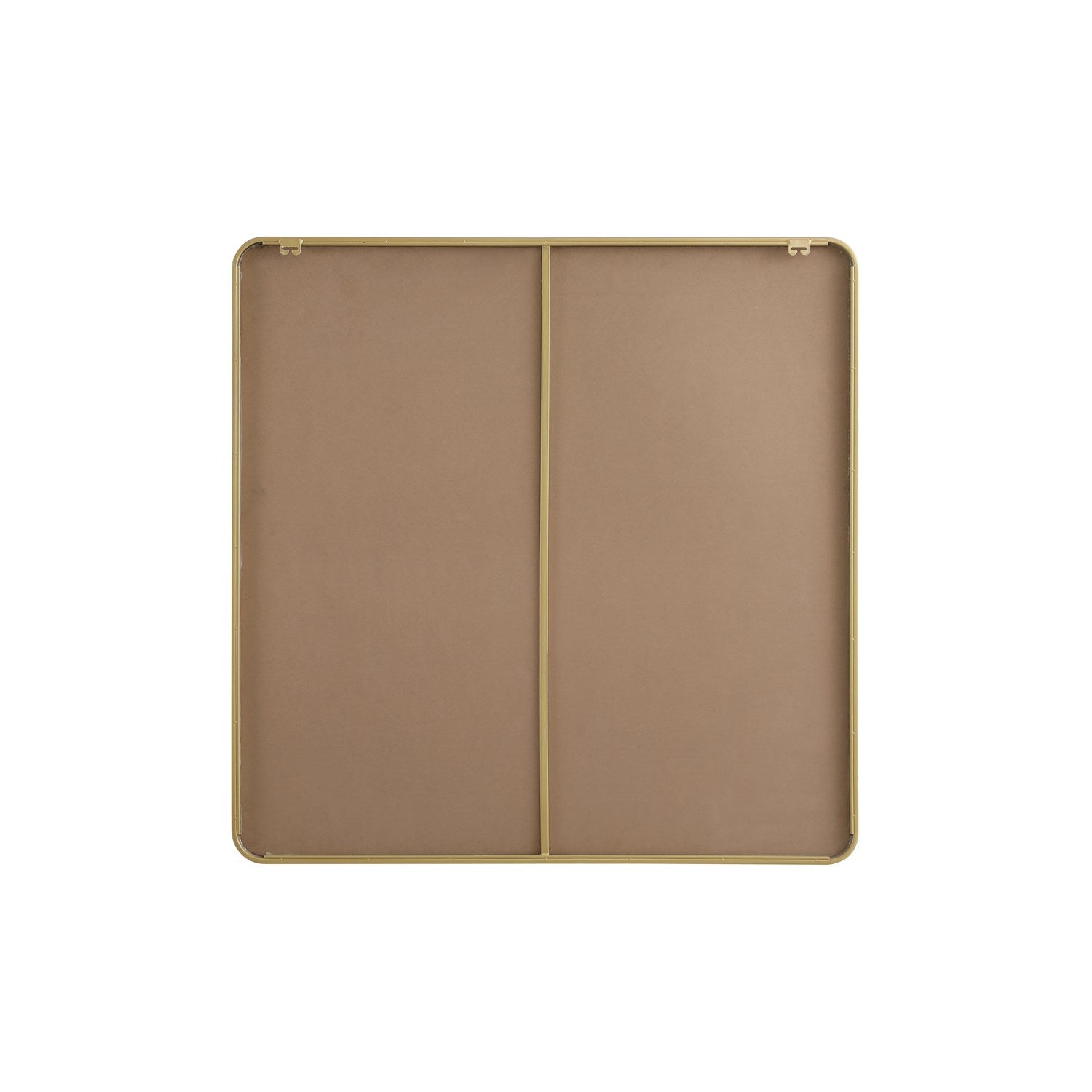Contour Metal Square Mirror 48X48 In Brass