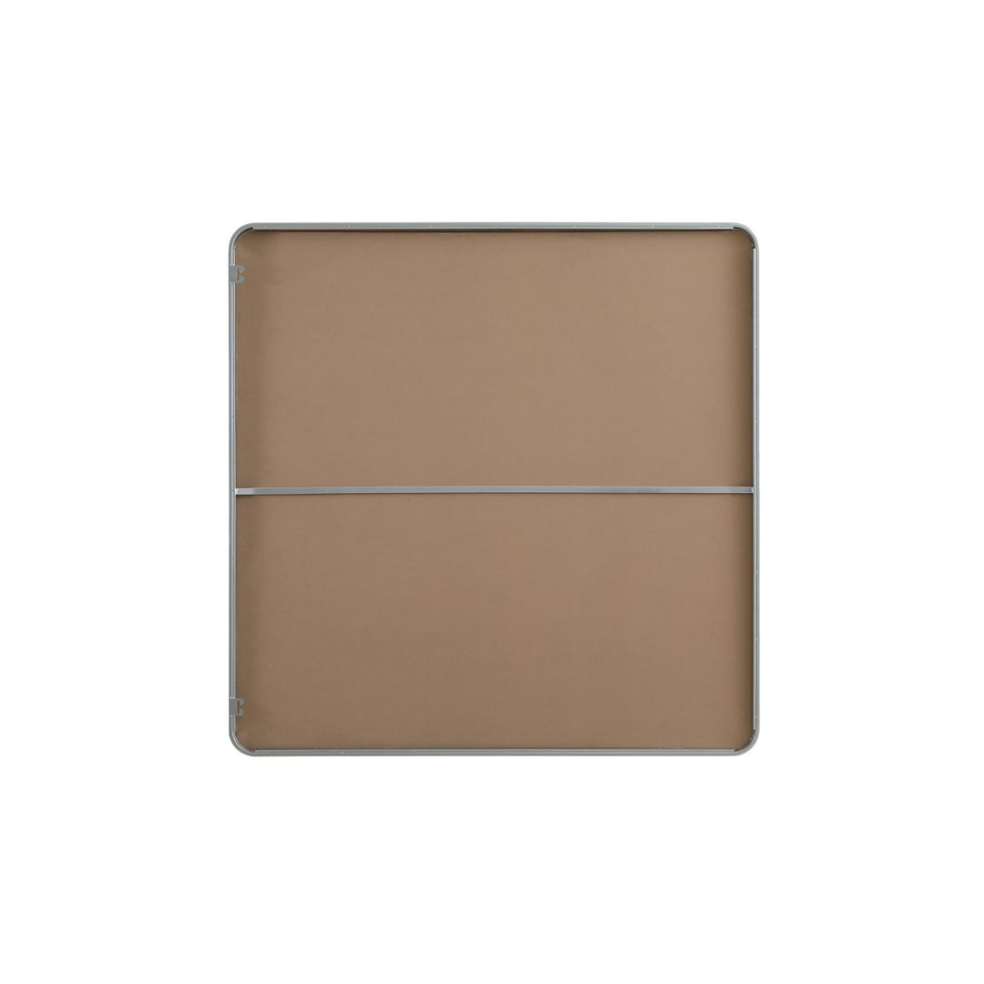 Contour Metal Square Mirror 48X48 In Silver