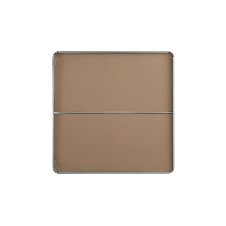 Contour Metal Square Mirror 48X48 In Silver