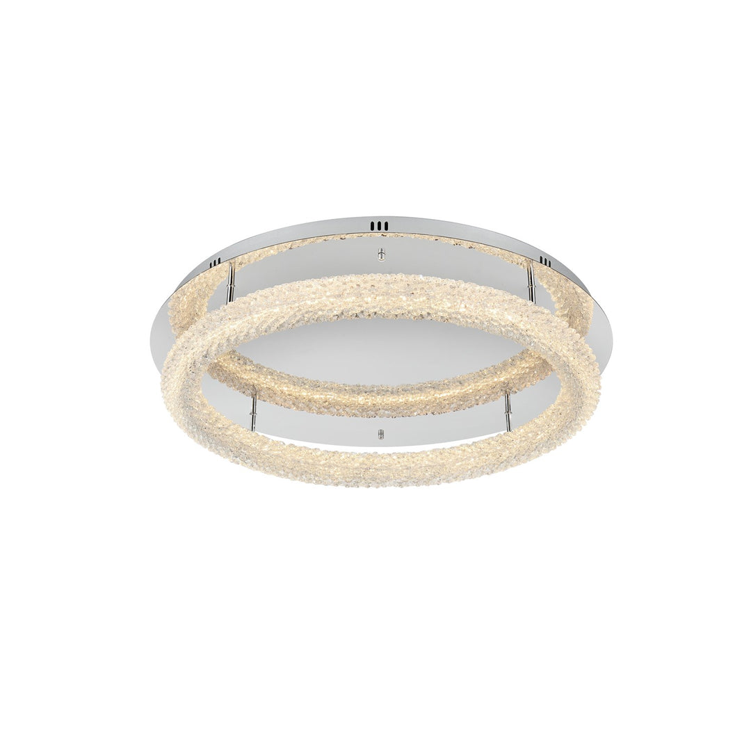 29.5 Inch Led Flush Mount In Chrome by Elegant Lighting