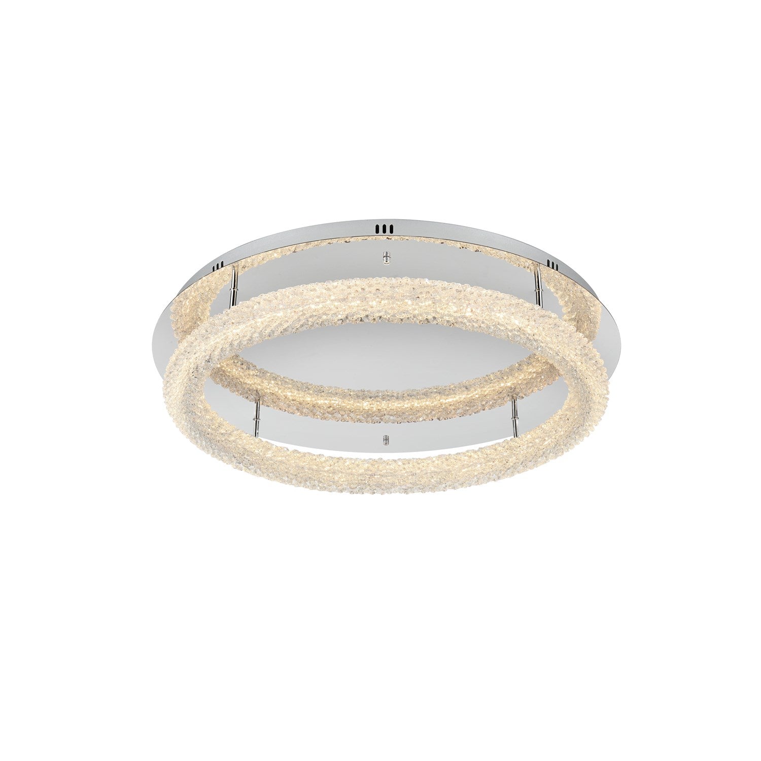 29.5 Inch Led Flush Mount In Chrome by Elegant Lighting