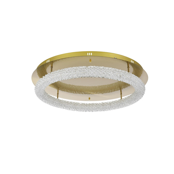 29.5 Inch Led Flush Mount In Satin Gold