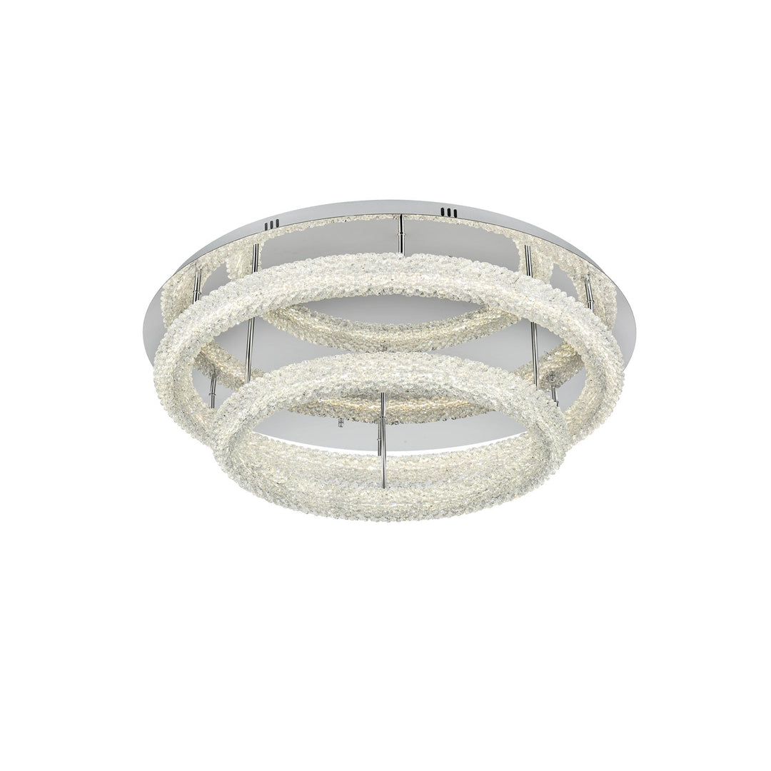 33.5 Inch Led Flush Mount In Chrome
