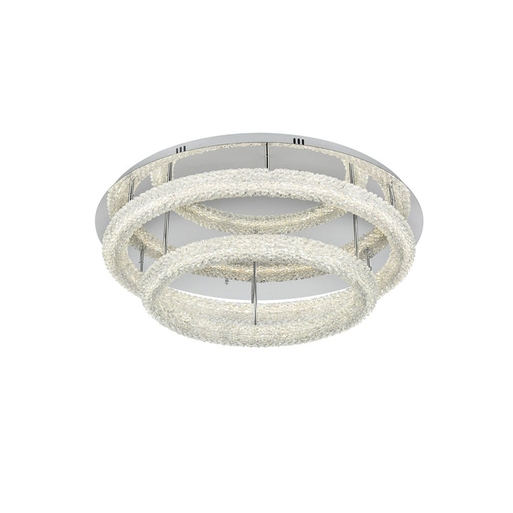 33.5 Inch Led Flush Mount In Chrome
