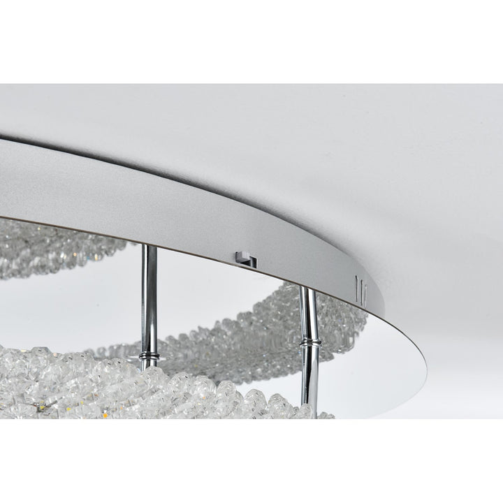 33.5 Inch Led Flush Mount In Chrome