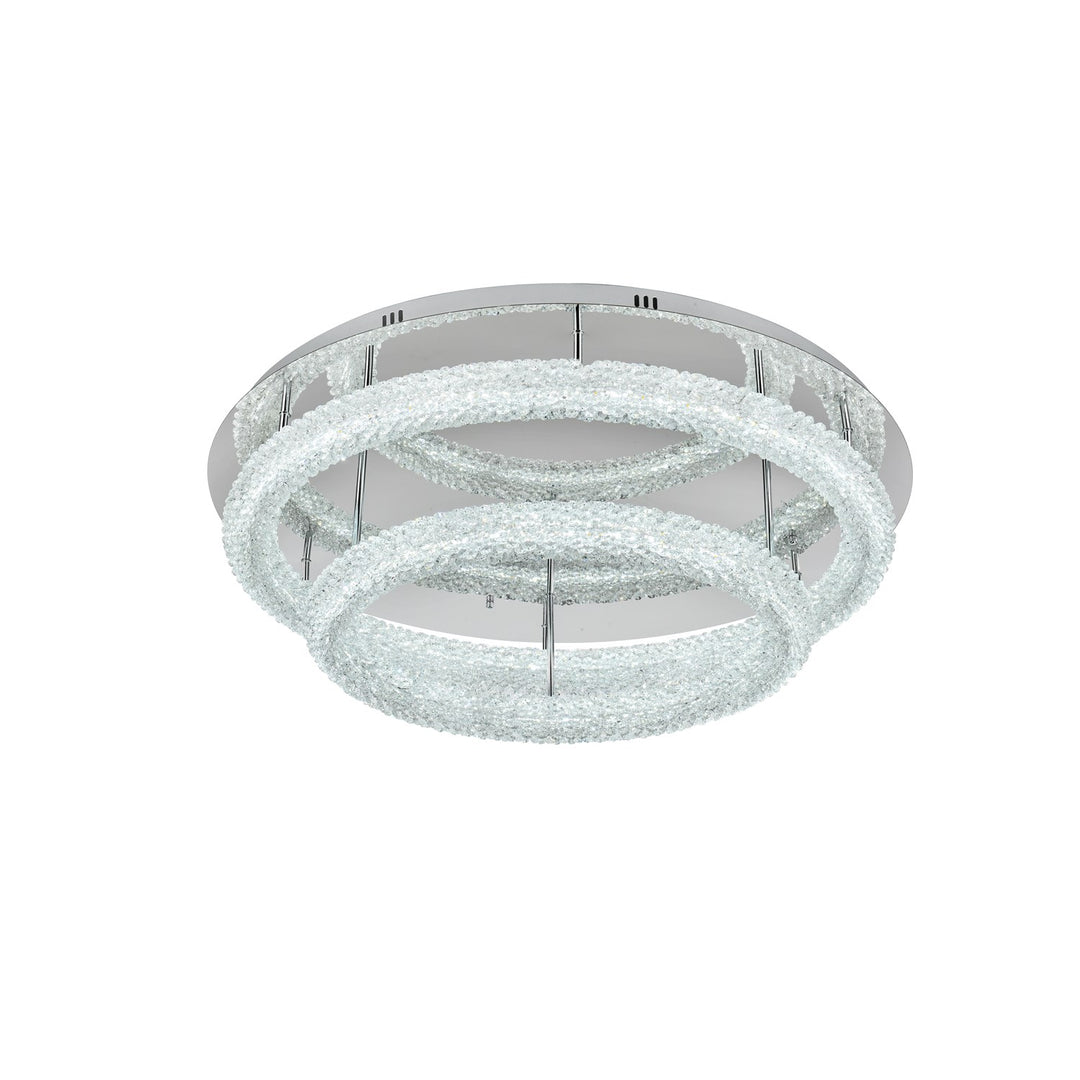 33.5 Inch Led Flush Mount In Chrome