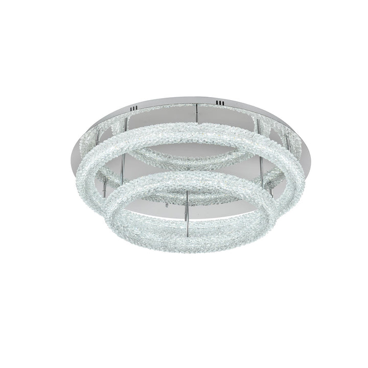 33.5 Inch Led Flush Mount In Chrome