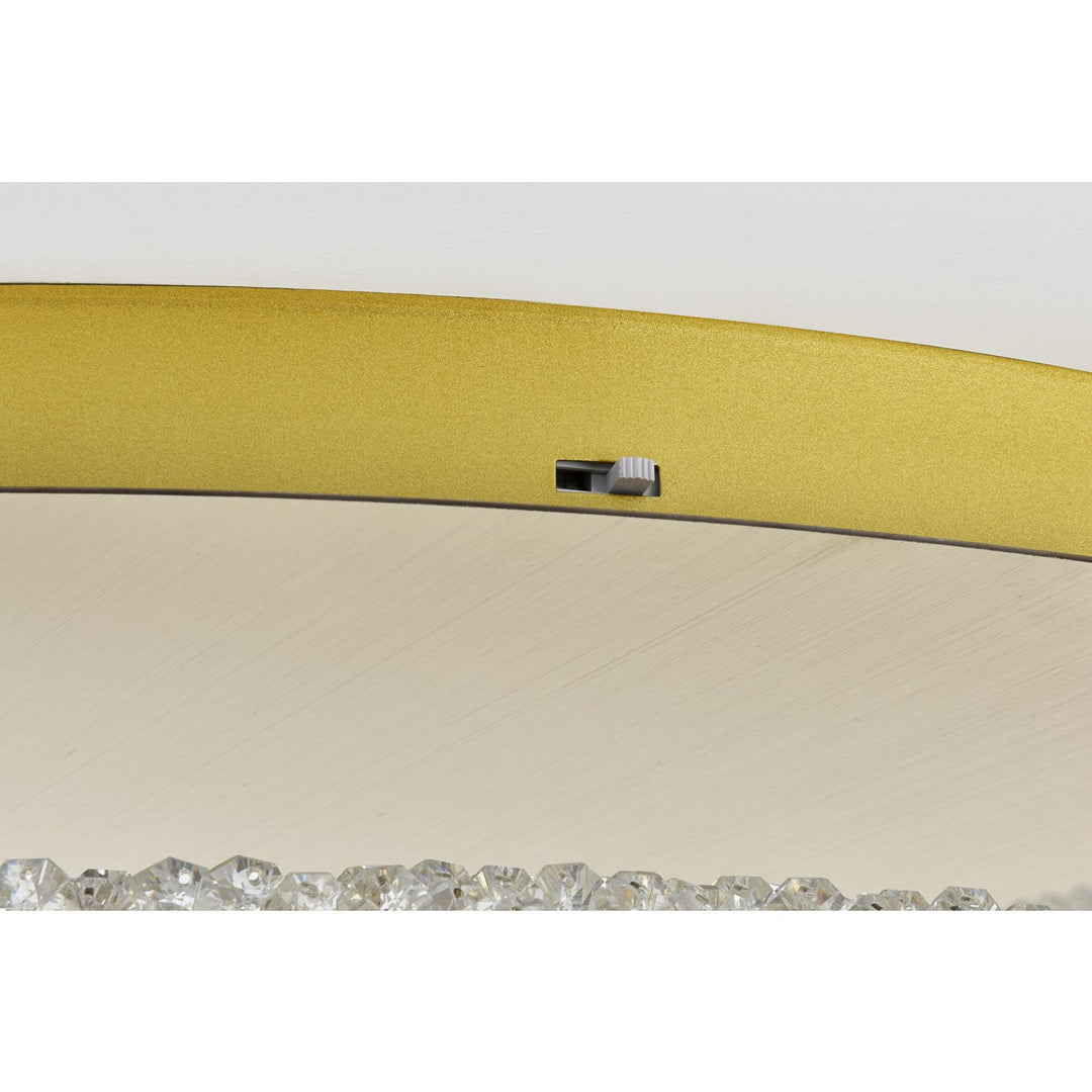 33.5 Inch Led Flush Mount In Satin Gold