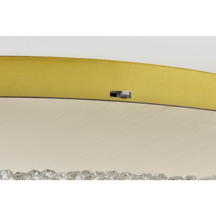 33.5 Inch Led Flush Mount In Satin Gold