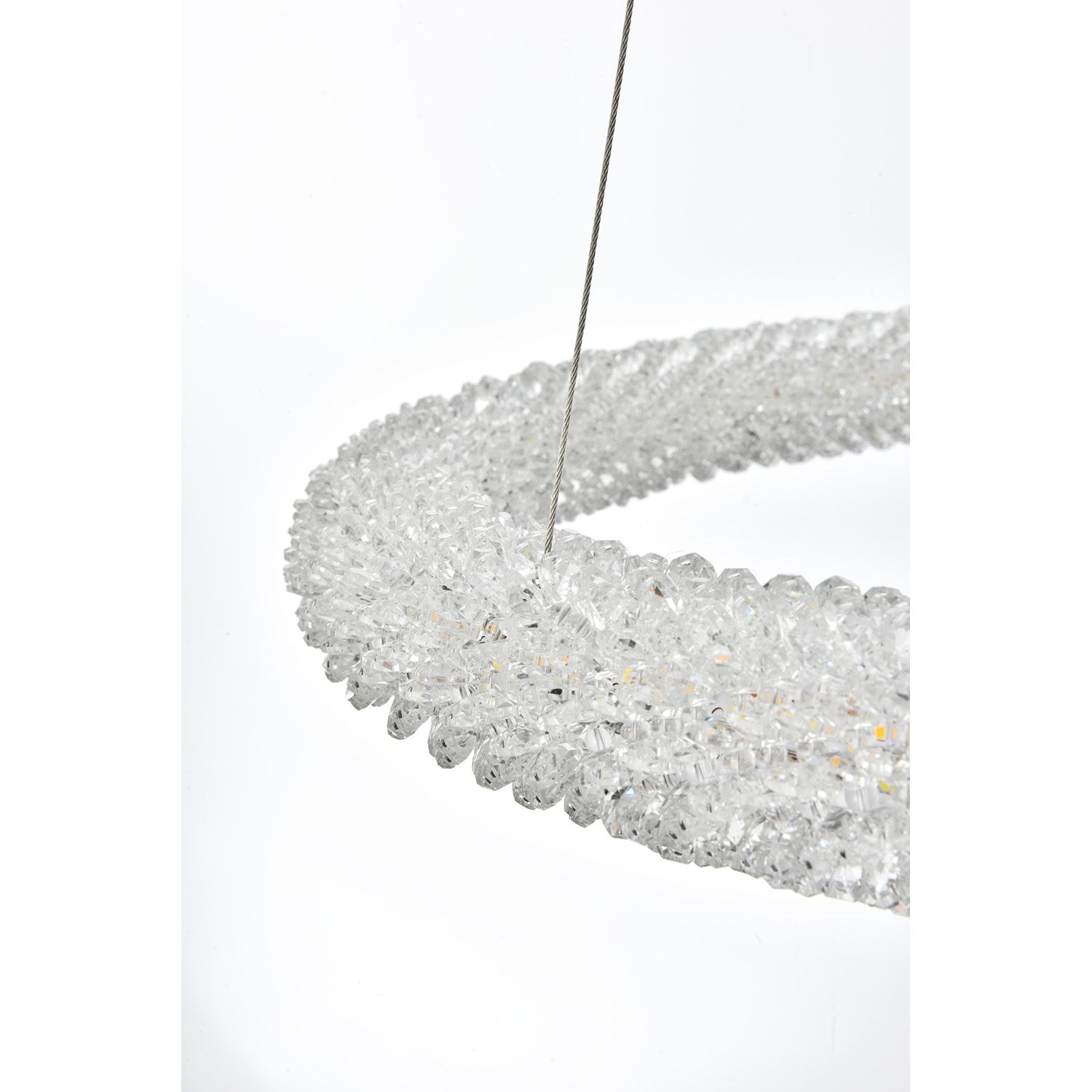 35.5 Inch Led Chandelier In Chrome