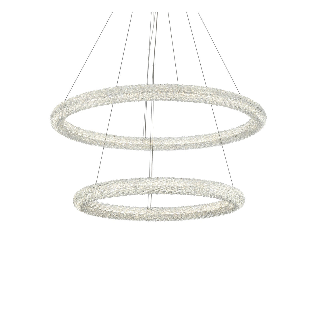 35.5 Inch Led Chandelier In Chrome