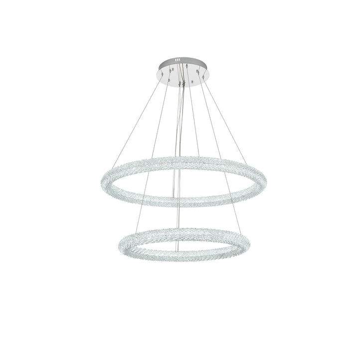 35.5 Inch Led Chandelier In Chrome