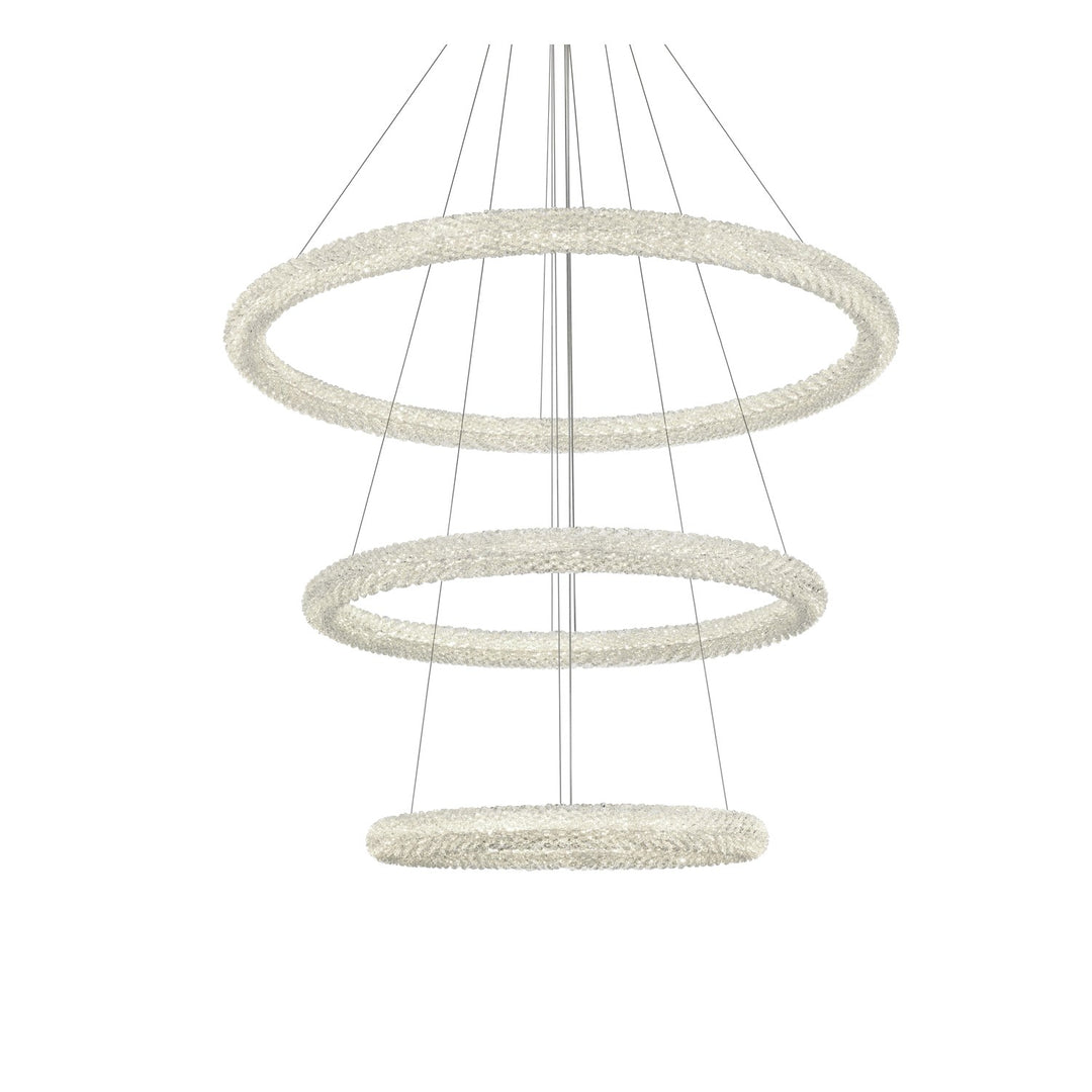 42 Inch Led Chandelier In Satin Gold