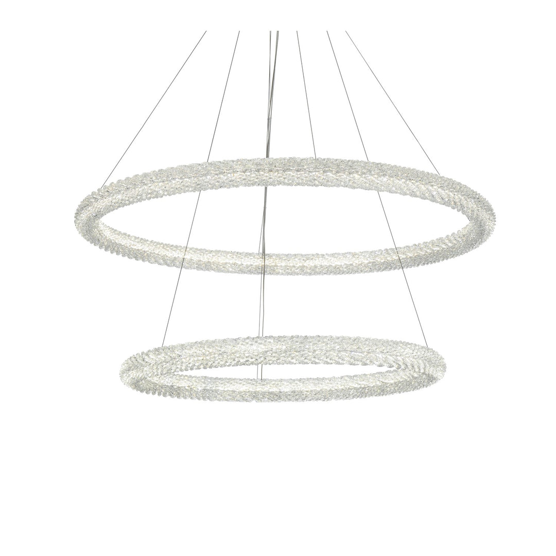 42 Inch Led Chandelier In Chrome