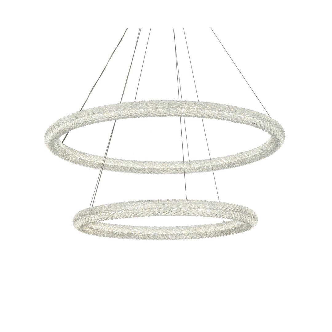 42 Inch Led Chandelier In Satin Gold