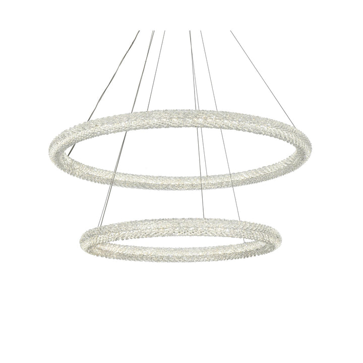 42 Inch Led Chandelier In Satin Gold