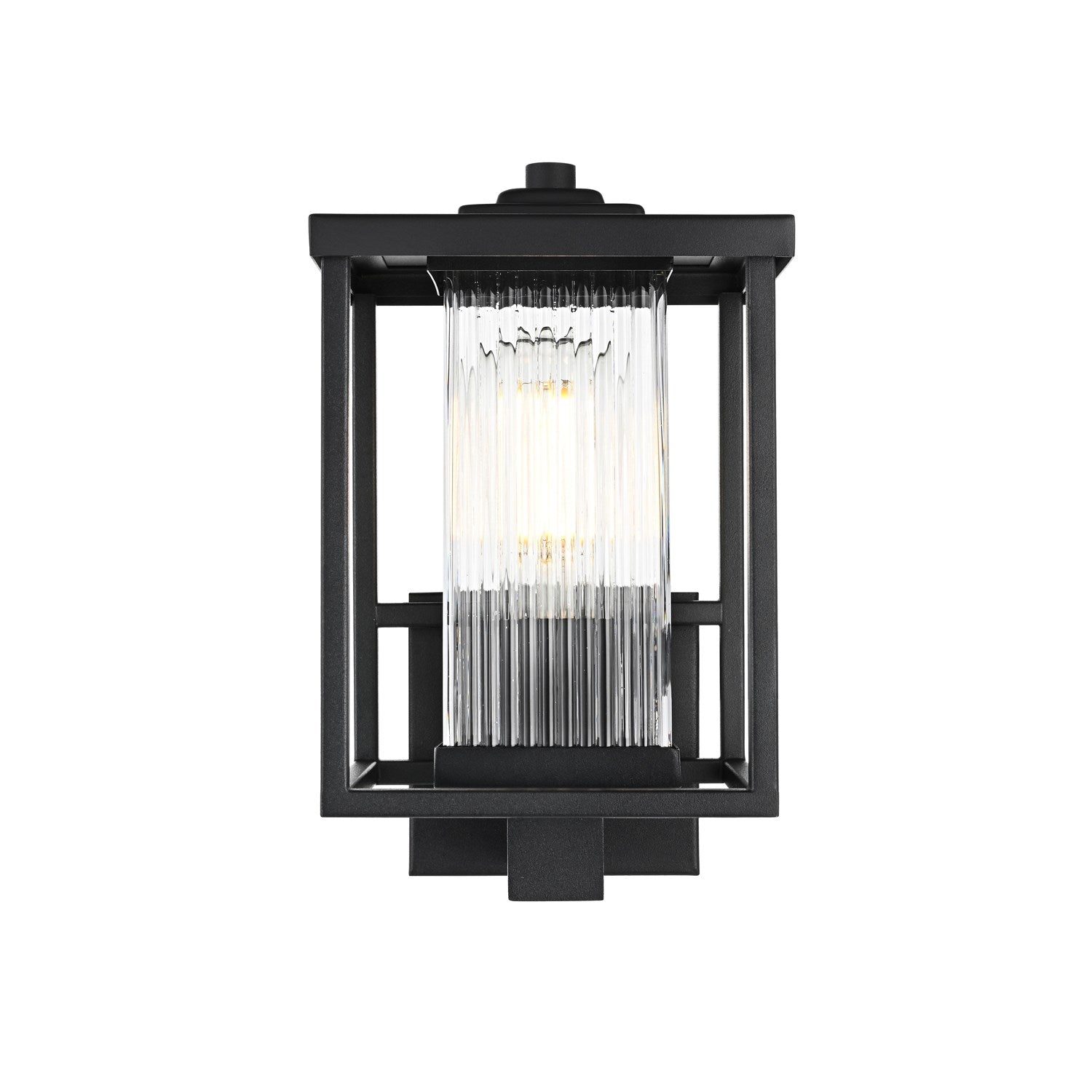 7 Inch Outdoor Wall Sconce in Black by Elegant Lighting