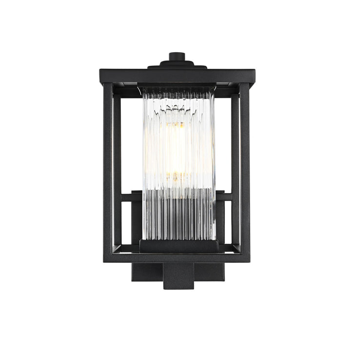 7 Inch Outdoor Wall Sconce in Black by Elegant Lighting