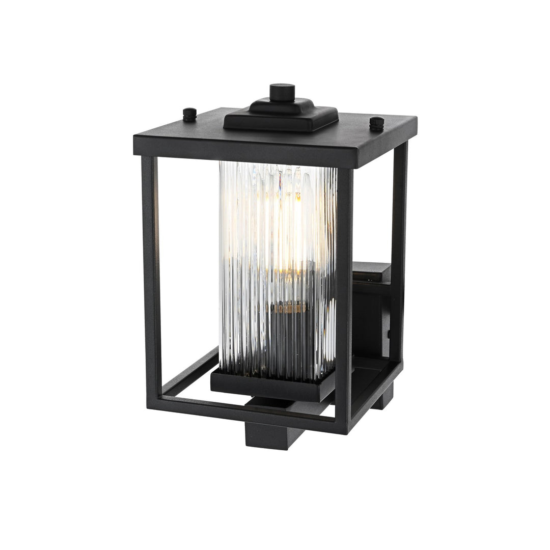 7 Inch Outdoor Wall Sconce in Black
