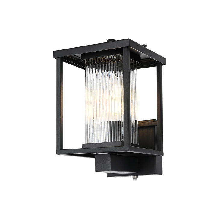 7 Inch Outdoor Wall Sconce in Black