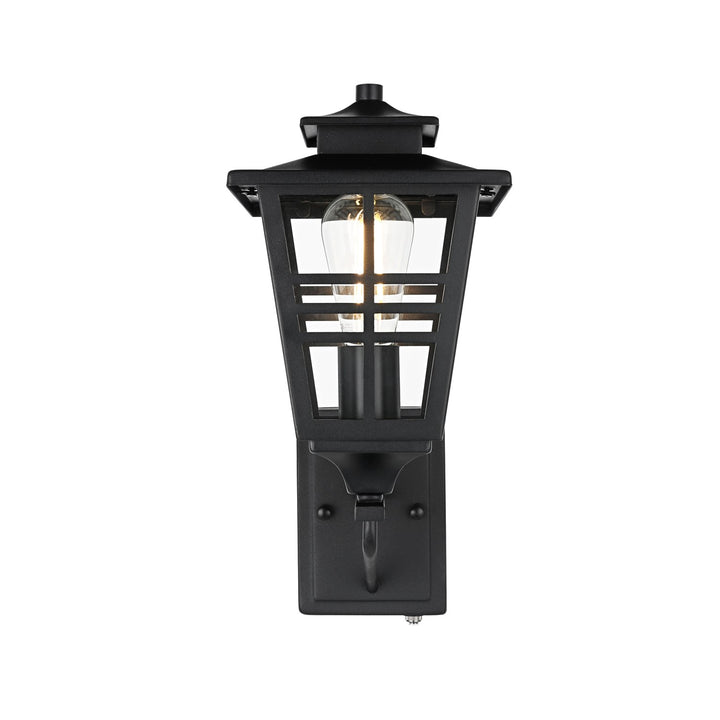 7 Inch Outdoor Wall Sconce in Black by Elegant Lighting