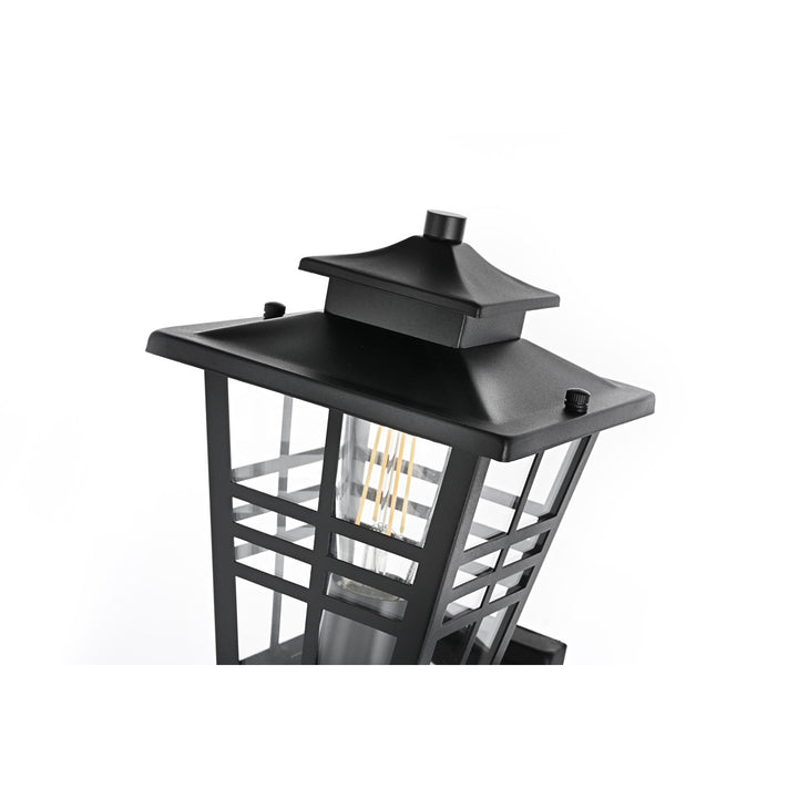 7 Inch Outdoor Wall Sconce in Black