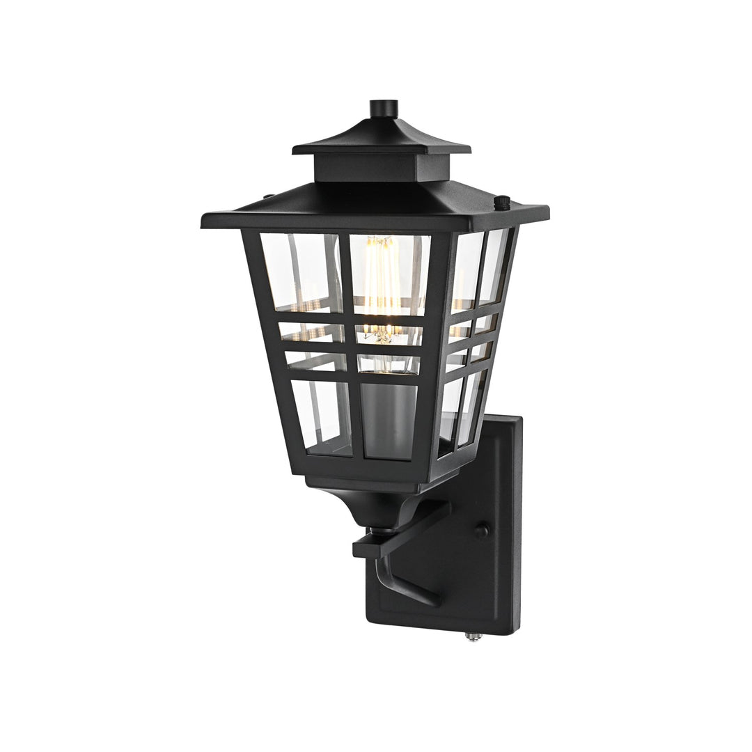 7 Inch Outdoor Wall Sconce in Black