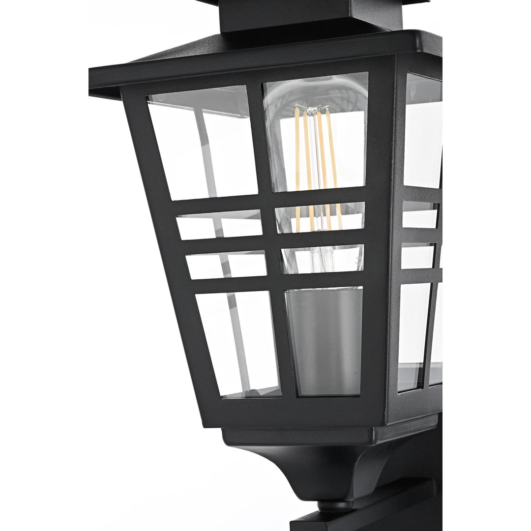 7 Inch Outdoor Wall Sconce in Black