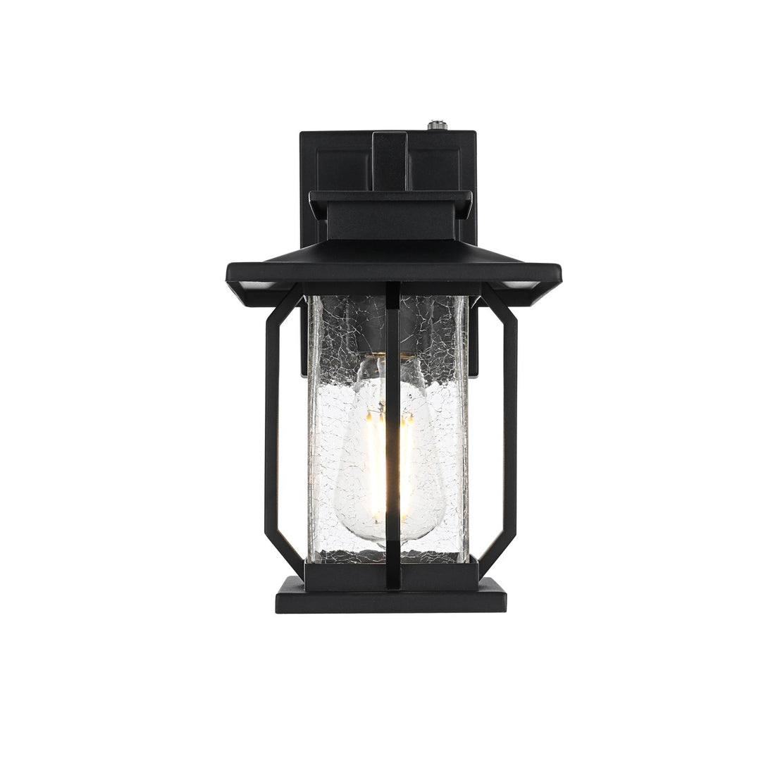 7 Inch Outdoor Wall Sconce in Black by Elegant Lighting