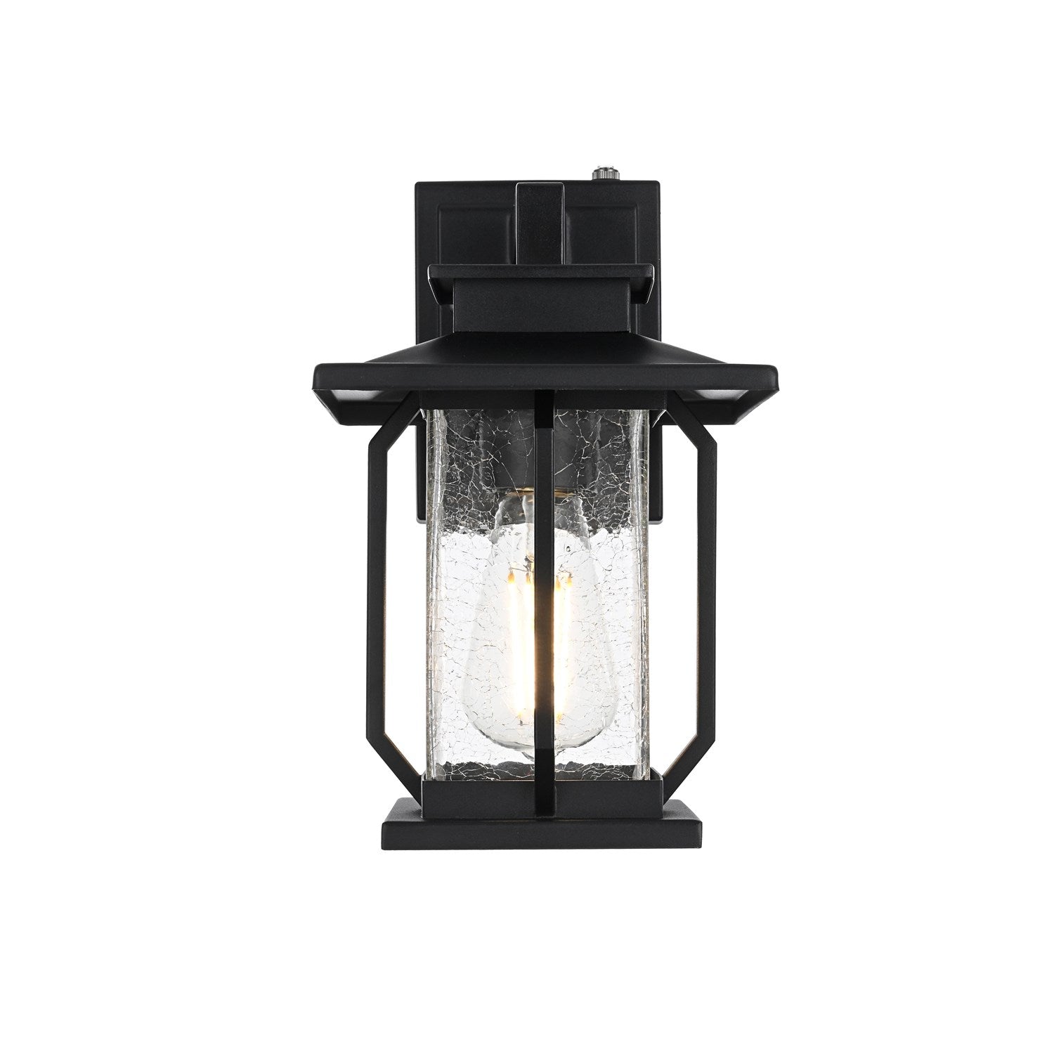 7 Inch Outdoor Wall Sconce in Black by Elegant Lighting