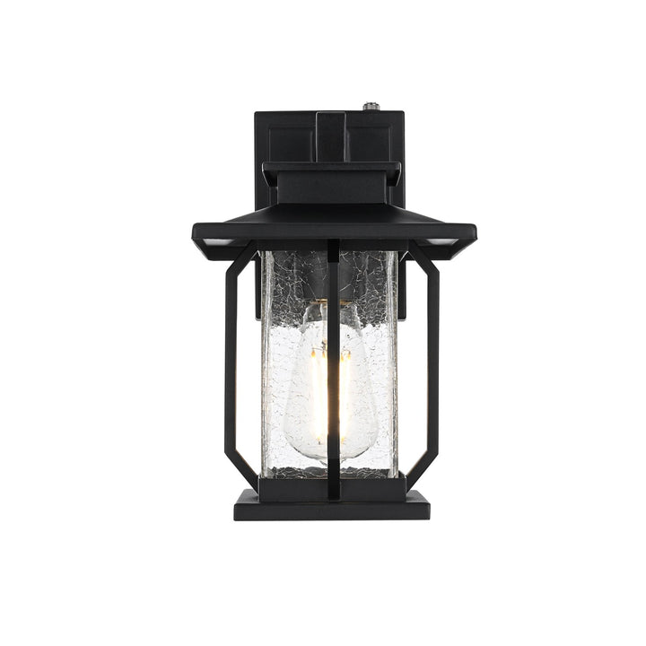 7 Inch Outdoor Wall Sconce in Black by Elegant Lighting