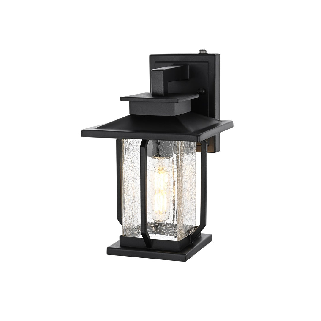7 Inch Outdoor Wall Sconce in Black
