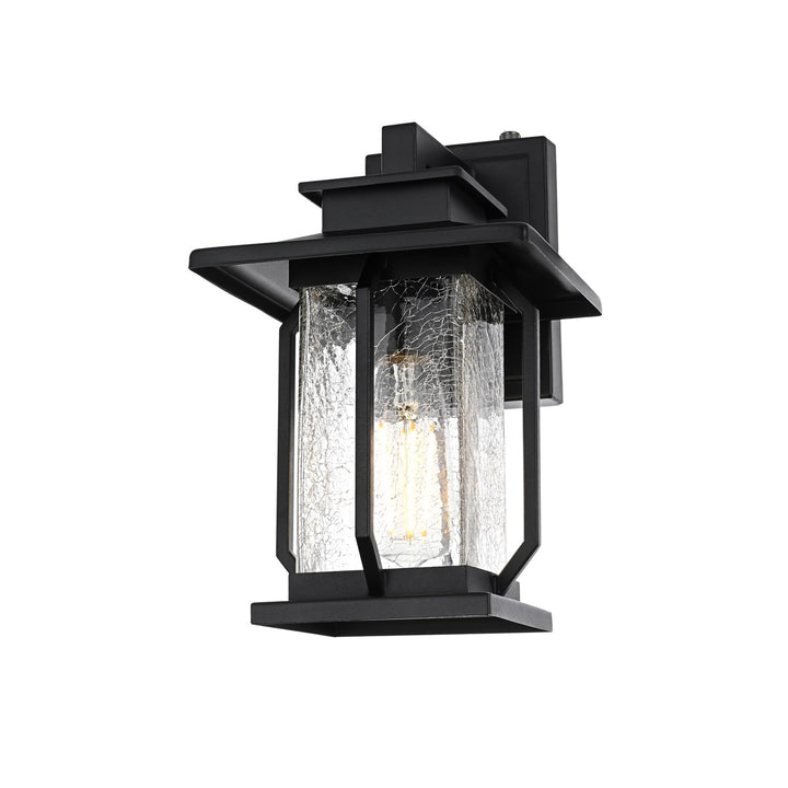 7 Inch Outdoor Wall Sconce in Black