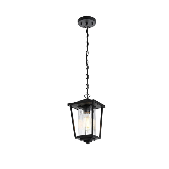 6.5 Inch Outdoor Pendant in Black