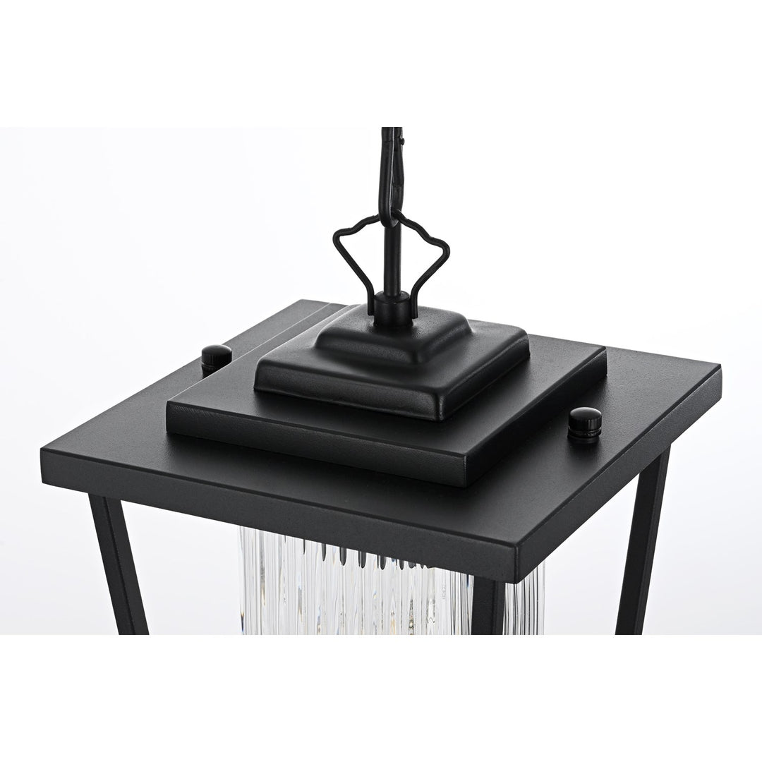 6.5 Inch Outdoor Pendant in Black